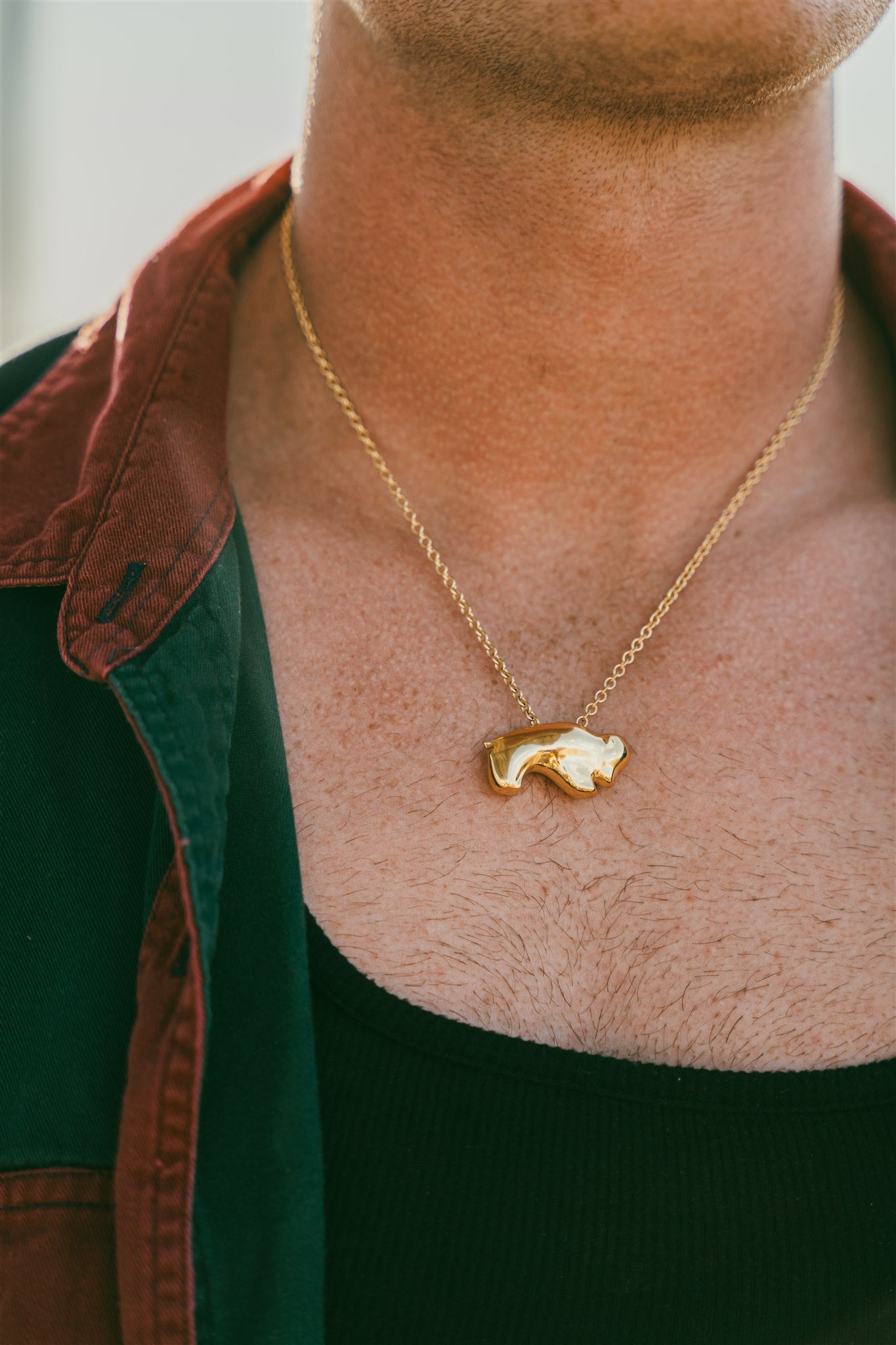 18K Gold Mister Bison