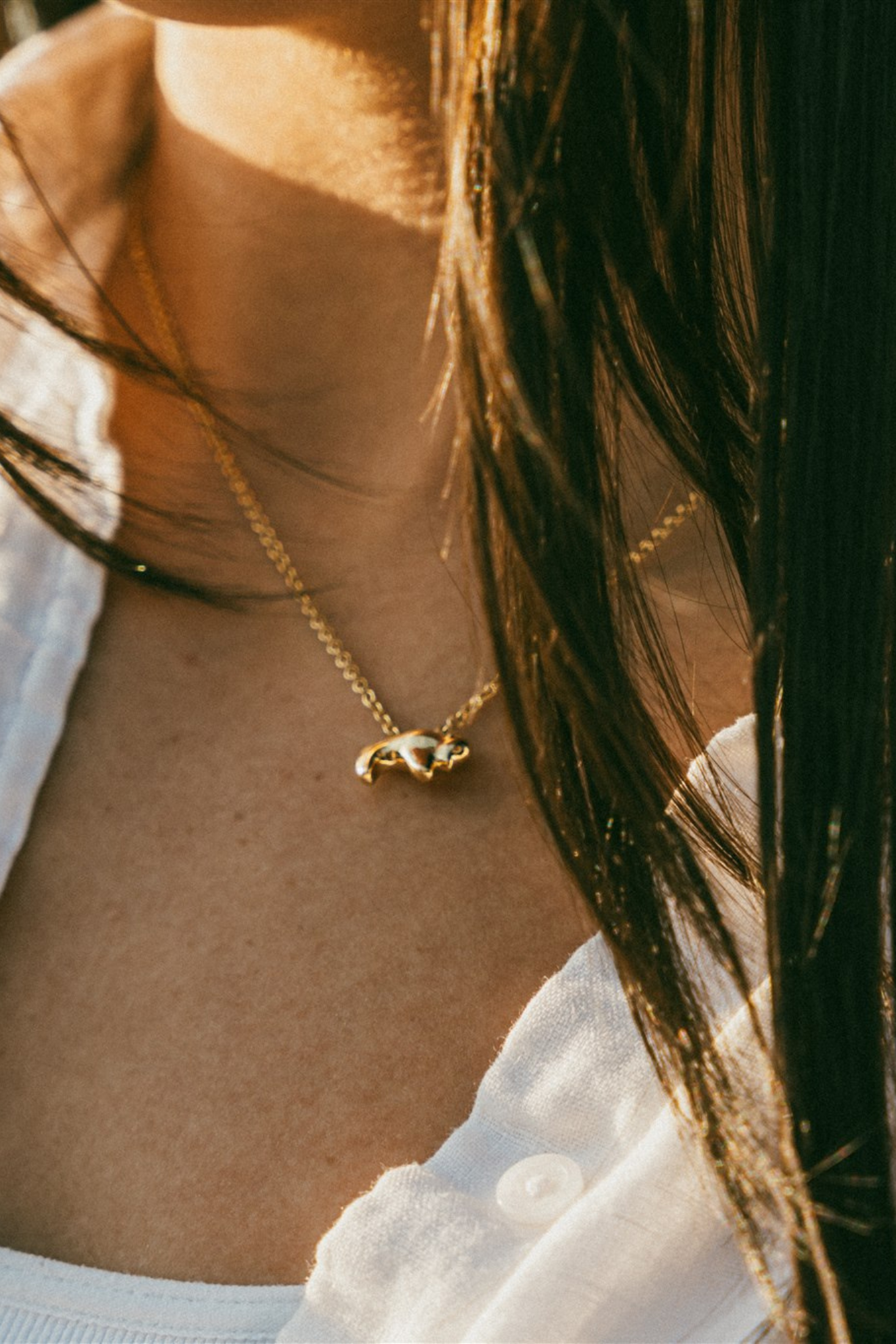 18K Gold Little Bison
