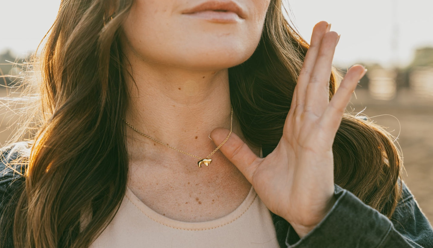 18K Gold Little Bison